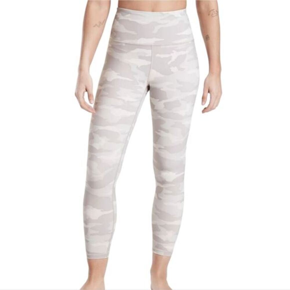 Athleta Elation Camo 7/8 Tight in Taupe Camo Yoga Run Powervita Leggings Plus 1X